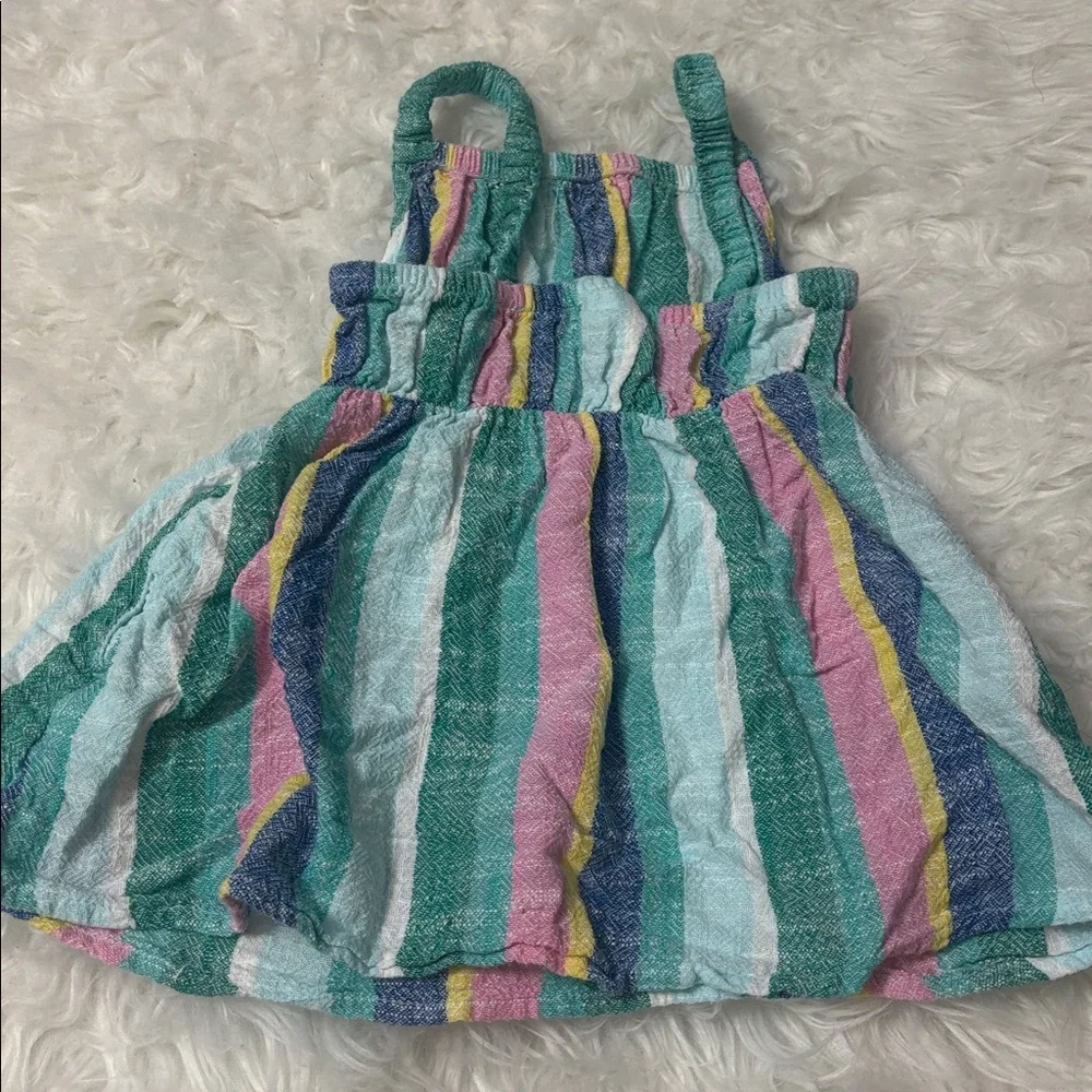 Cat & Jack Striped Multi Color Dress Size 18M